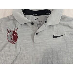Northern State Wolves Golf Polo Shirt Mens Medium Gray Dri-FIT ADV NCAA Nike